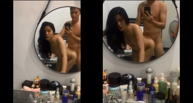 Xxx nữ sinh xinh như hoa trước gương